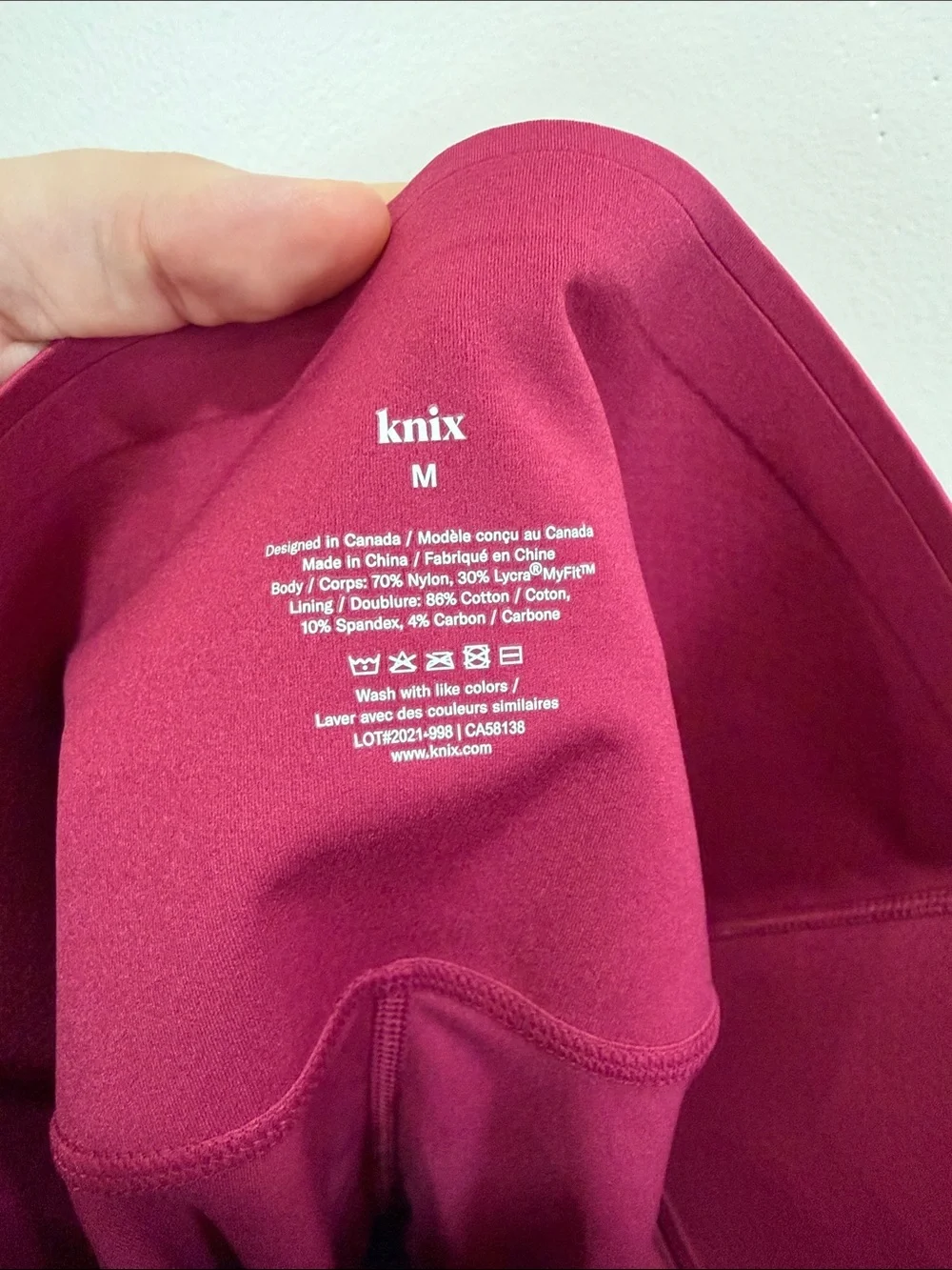 NWOT knix HiTouch High-Rise Bike Shorts in Limited Edition Berry - Picture 10 of 11